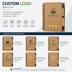 Libreta Pequeña Personalizada al por Mayor con Logotipo, Bolígrafo y Notas Adhesivas para Regalo Promocional, Eventos Escolares y Empresariales - Product Image 3