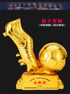 Guante de oro personalizado Zapatilla Trofeo de fútbol mundial para Acción de Gracias Pascua Navidad Año Nuevo Diwali Torneos de fútbol-Regalo promocional - Product Image 2