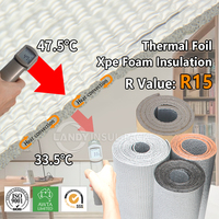 Rouleau d'isolation en mousse 8 mm 6 mm 4 mm Panneau PE pour mur extérieur Nouvelle construction, kits d'isolation en mousse DIY