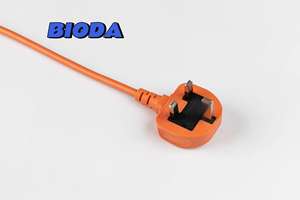 UK British 3 Prong to Figure 8 C7 Right Angled AC <strong>Power</strong> Cord Cable <strong>Lead</strong> for TV Printers Cameras <strong>PS4</strong> PS3 BS 1363A AC Type G Plug - Product Image 6