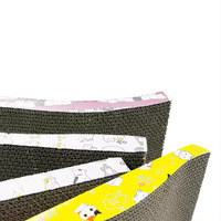 Grattoir à griffes pour chat ne laisse pas tomber de débris Protection en papier ondulé résistant à l'usure Griffoir pour chat