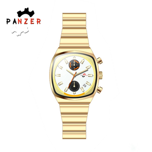 Reloj Cuadrado para Hombre PANZEP, Tres Agujas, Resistente al Agua, de Negocios, de Alta Gama, Correa de Acero Inoxidable, Reloj de Cuarzo Resistente al Agua - Product Image 3