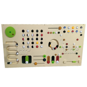 Mur en bois STEM interactif Montessori personnalisé vente en gros de jouets éducatifs sensoriels d'aire de jeux intérieure pour le musée des sciences de l'école - Product Image 5