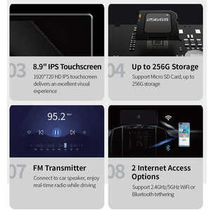 DDPAI M5S Estéreo Inteligente para Auto con Pantalla Táctil LCD IPS de 8.9 Pulgadas, Grabación Ultra Gran Angular de 1080P - Product Image 5