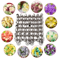 Edelstahl-Kuchenwerkzeuge Dekorations-Metalldüse Russische Spritztüllen Kuchendekoration-Spitzen Zuckerguss-Spritztüllen