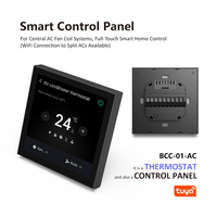 Beca BCC-2501-AC-A&E Termostato de sonido Alexa de 4 pulgadas con Linux y Zigbee Gateway integrado, controlador VRF, panel de control central cuadrado para