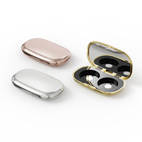 Choebe OEM – Boîtier compact vide pour fard à paupières, écologique, mince et oblong, 72 mm, avec miroir, emballage de maquillage de haute qualité pour illuminateur, vente en gros