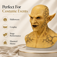 Masque en latex pour Halloween, jeu indépendant, Dark Bible, Ange déchu, Seigneur des mensonges, Imp, Démon, couvre-chef
