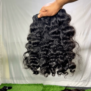 NAJIR HAIR HUB Extensions de cheveux naturels bouclés indiens vierges, double trame, tissage à la machine, 100g, toutes couleurs - Product Image 1
