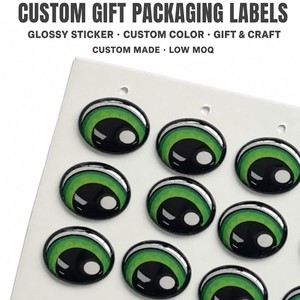 Étiquettes personnalisées pour emballages cadeaux, autocollants en papier kraft, personnalisation des couleurs pour boîtes cadeaux, décoration de marque artisanale, faible MOQ - Product Image 1