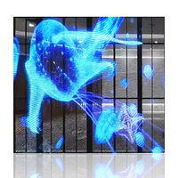 Écran LED transparent intérieur haute luminosité SMD P3.9-7.8 écran d'affichage mural vidéo en couleur grille pour la publicité