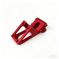 Adaptateur de caméra en alliage d'aluminium ou en acier inoxydable sur mesure, usiné avec précision par CNC, support métallique anodisé rouge pour caméras d'action