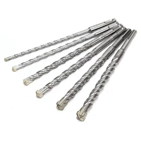 Mèche de perceuse à percussion SDS Plus avec pointe en carbure de tungstène pour béton, brique, pierre, maçonnerie, norme DIN, mèche de perceuse rotative robuste