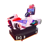 Vente en gros de simulateur électronique de jeu vidéo d'arcade pour enfants-simulateur de conduite de voiture de course d'amusement jeux à pièces 220v