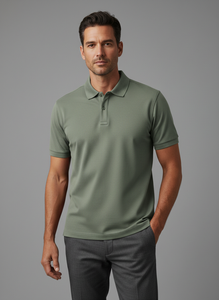 Polo homme 100% coton, manches courtes, polo personnalisé, coupe ajustée, uni, décontracté, fabricant OEM - Product Image 4