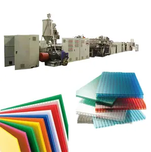 1200mm 2600mm plastic PP PC hollow sheet polycarbonate sunlight board extruding machine equipment