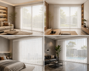 <span class=keywords><strong>Stores</strong></span> verticaux motorisés de haute qualité, <span class=keywords><strong>rideaux</strong></span> transparents, rideau de rêve pour fenêtre de salon - Product Image 2