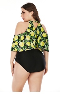 Usine de produire un ensemble de bikini au design personnalisé 2 pièces sexy de grande taille ensemble de maillot de bain grand <span class=keywords><strong>XL</strong></span> 1XL 2XL 3XL pour femmes imposantes - Product Image 6