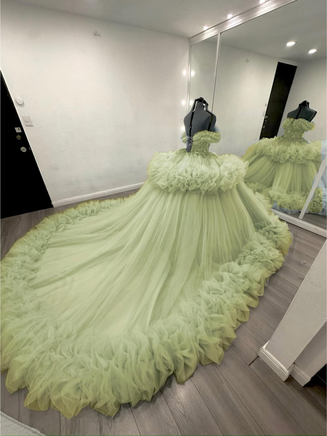 lime green quince dresses Green Quinceanera Dresses ADASA