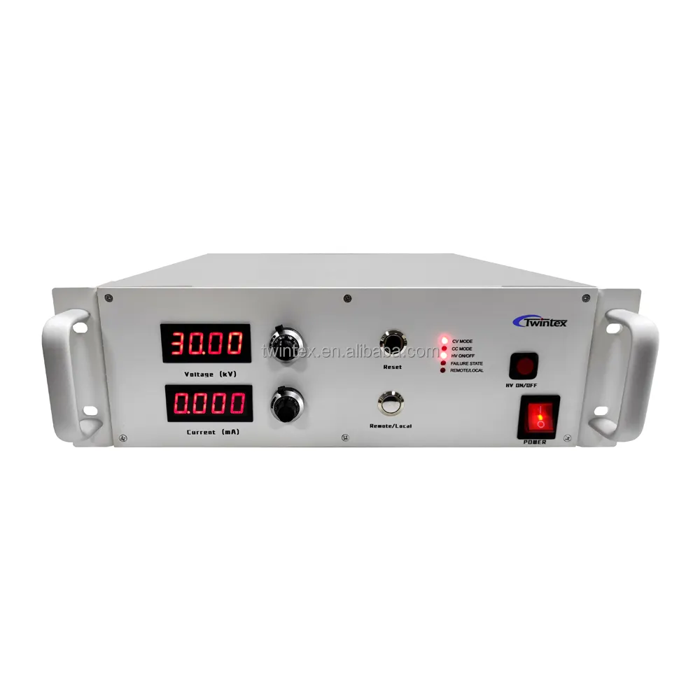 Twintex อุปกรณ์จ่ายไฟฟ้าแรงสูง DC แบบปรับได้,อุปกรณ์จ่ายไฟฟ้าสำหรับการปั่นไฟฟ้า Twintex 10kV 15kV 20kV 30kV 40kV 50kV