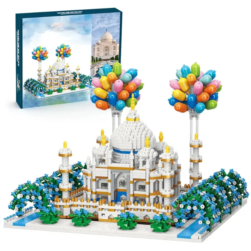 Créativité Taj Mahal Garden Edition blocs d'architecture de renommée mondiale mini blocs de construction ensemble de jouets
