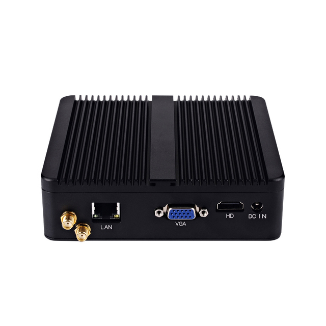 Cheap Fanless Industrial Mini Pc Box J1900 Quad Core Thin Client Win10 Pro Embedded Chassis Embedded Computer
