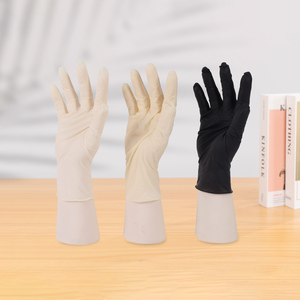 ถุงมือยางตรวจโรคแบบใช้แล้วทิ้ง ผลิตในมาเลเซีย ปราศจากแป้ง หนา 5 มิล ยาว 24 ซม. ขอบตัดเรียบ สำหรับงานทั่วไป - Product Image 3