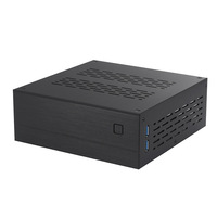 Boîtier d'ordinateur industriel horizontal ITX mini compact XQBOX A01 en alliage d'aluminium avec ports USB 3.0 sur le devant