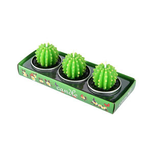 Hermosas Velas Artesanales Creativas, con Forma de Suculenta y Cactus, Velas Ecológicas sin Humo - Product Image 1