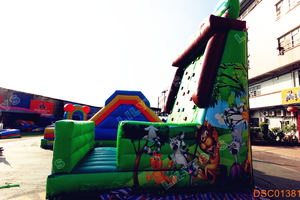 Tobogán de <span class=keywords><strong>escalada</strong></span> inflable de pared de <span class=keywords><strong>escalada</strong></span> amarilla inflable para niños diversión al aire libre y uso en el patio de recreo - Product Image 4