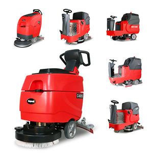 C460S Industrial Hand Push Floor Scrubber <b>Walk</b> Behind Floor Cleaning <b>Machine</b> for Warehouse - Product Image 2