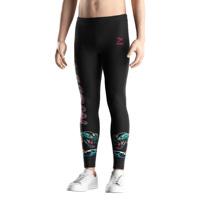 Spats de compression professionnels pour hommes – Soutien musculaire, taille élastique antidérapante, durables pour l'entraînement martial (BJJ, MMA, lutte)