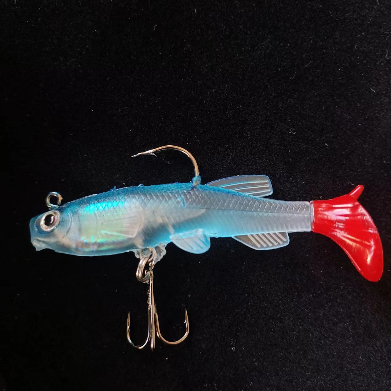 Coda a T blu rossa da 8 cm e 12 g