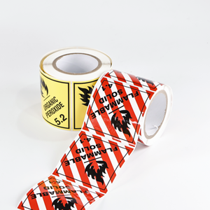 Etiquetas de Peligro Personalizadas Directas de Fábrica - Sólido Inflamable <span class=keywords><strong>4.1</strong></span> y Peróxido Orgánico 5.2 para Mercancías Peligrosas - Product Image 4