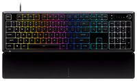 Clavier de jeu filaire à membrane OEM ODM Skiff 100 silencieux RGB QWERTY US IP53 résistant aux éclaboussures et à la poussière, touches réactives, molette multimédia, noir