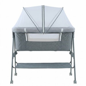Lit de bébé portable et pliable, berceau multifonctionnel pour nouveau-nés, lit à bascule apaisant - Product Image 1