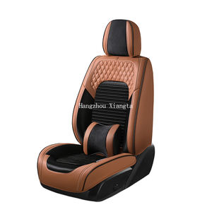 Accesorios interiores Xiangta, fundas de asiento de coche de cuero impermeables, conjunto completo Universal 9D de lujo, protección de asiento de coche 3D - Product Image 6