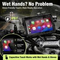 Bestsonic 7" Kamera Dasbor Ganda Sepeda Motor untuk BMW R1200GS R1250GS Kompatibel dengan Layar Pintar Dudukan Navigasi BMW Motorrad