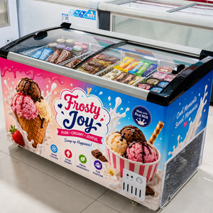 Congelador Comercial para Helados y Gelatos con Puerta de Vidrio Templado, Certificación CE, ETL y CB, Fácil Operación - Product Image 3