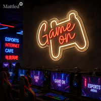 Enseigne néon LED « Game On » 12V, intensité réglable, télécommande, décoration pour salle de jeu, cadeau pour gamer, enseigne murale pour maison, bar, arcade, esports