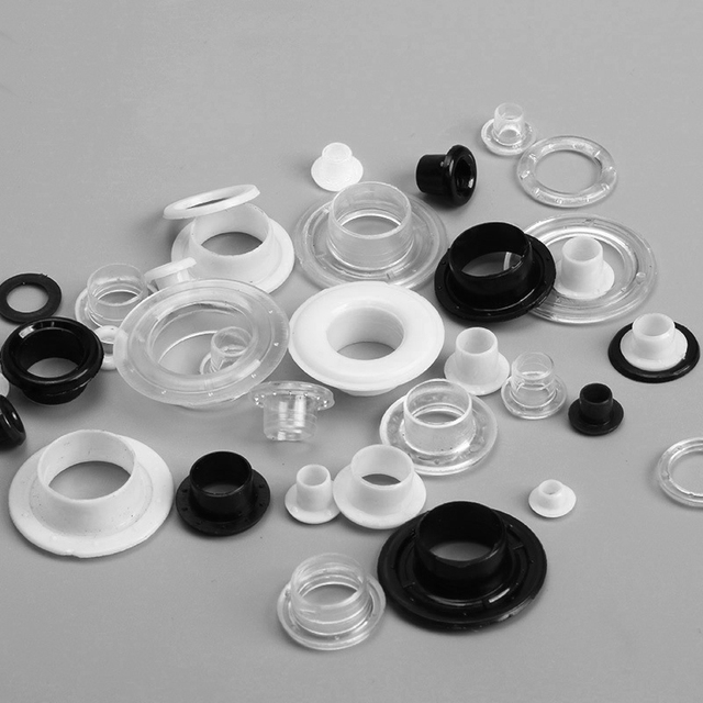 4/5.5/7/8/10/12/14/16 MM Plastic Eyelet Shoe Box Hole Buckle Plastic Hole Inspection Loop Rivet Nylon Leather Rivets Buttons