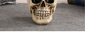 Zwarte Raaf Vogel Op Halloween Standbeeld Hoofd Bone Standbeeld Koud Gegoten Hars Beeldje - Product Image 6
