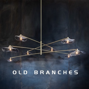 Luminaire suspendu en forme de branche d'arbre LED minimaliste moderne, <span class=keywords><strong>lampe</strong></span> de <span class=keywords><strong>plafond</strong></span> créative pour hôtel, villa, chambre à coucher, loft, salon, tailles moyennes - Product Image 1