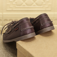 Mocassins classiques pour hommes, style marin tendance, chaussures en cuir souple à lacets, chaussures bateau pour hommes
