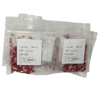 Accessoires en stock 216-223 : Manchon isolé électro-litonné rouge 1mm² AWG 18, neuf et original allemand, référence 216 223