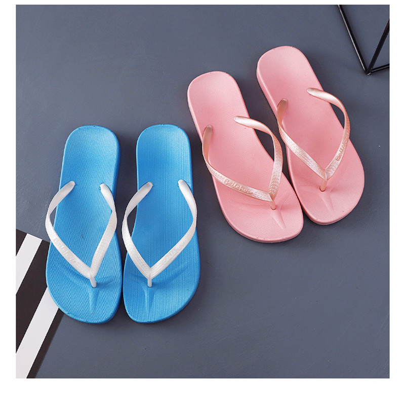 New Candy-colored Quick Drying Filp Flops Slides Shoes Ladies PVC Sandals Slippers for Women