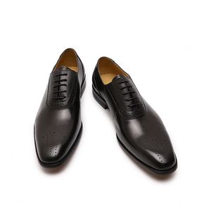 Chaussures de travail formelles en cuir véritable à lacets anti-odeurs pour hommes - Product Image 2
