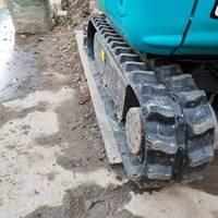 Mini-excavatrice hydraulique sur chenilles d'occasion U008, 1 tonne, moteur en excellent état, équipement de construction