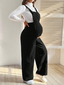 King Mcgreen Star Maternité Automne et <span class=keywords><strong>Hiver</strong></span> Mode Pantalon de maternité avec taille élastique, Salopette ample en velours côtelé - Product Image 6