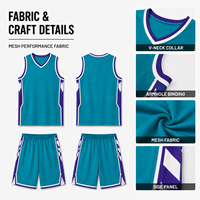 Tenue de basketball personnalisée pour homme, col en V, sans manches, uniforme à séchage rapide et anti-humidité pour l'entraînement quotidien des équipes de basketball jeunes